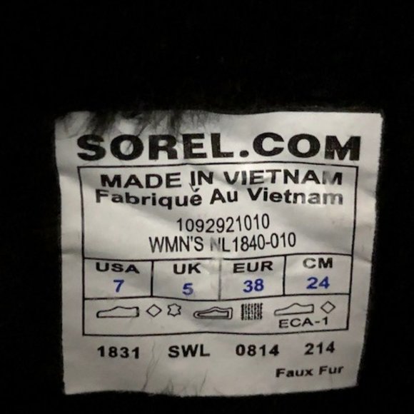 Sorel Waterproof Snow Angel Insulated Leather/Faux Fur Zip Boots - 7 - Picture 11 of 13